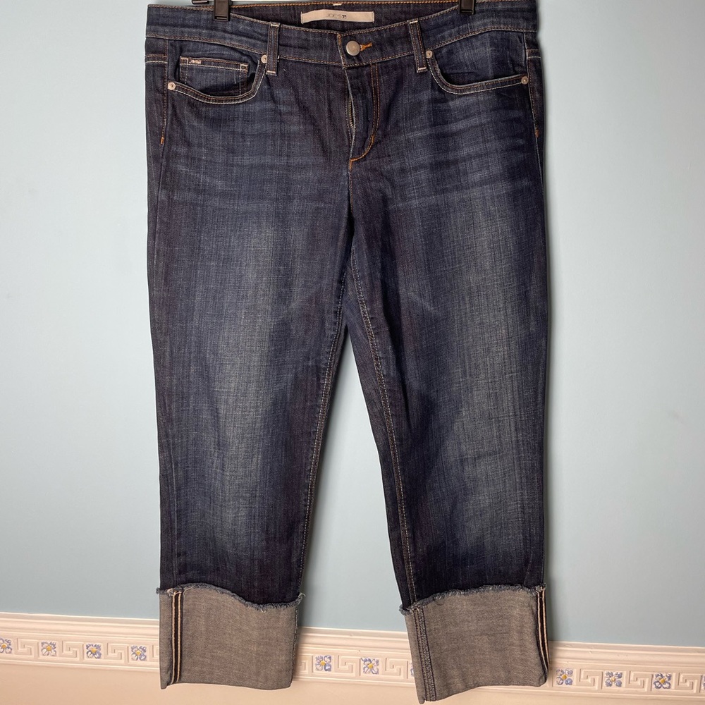 Joe’s Jeans Cuffed Cropped Dark Wash Women’s Jeans